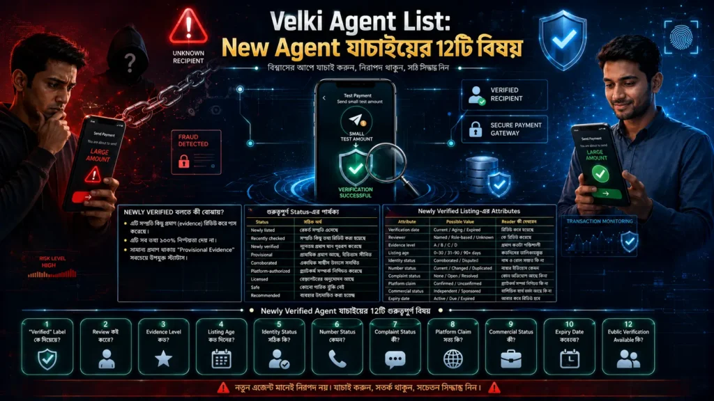 Newly Verified Agent যাচাইয়ের 12টি বিষয়
