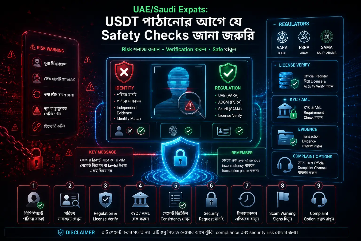 USDT পাঠানোর আগে যে Safety Checks জানা জরুরি