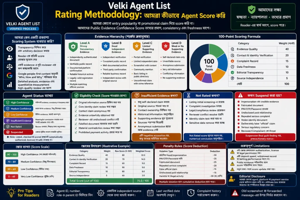 আমরা কীভাবে Agent Score করি